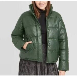 A New Day Green Puffer Jacket